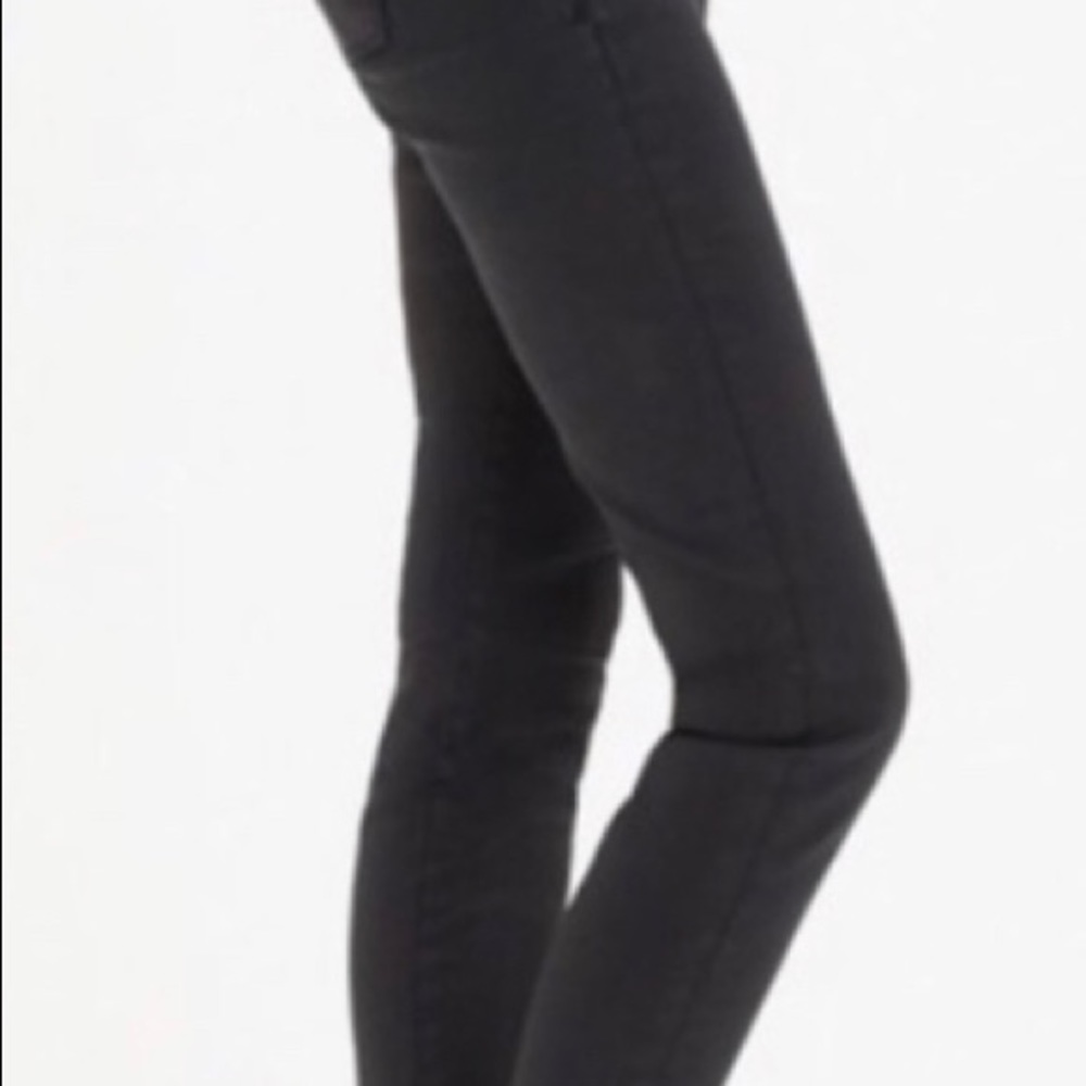 Madewell coated skinny skinny elastic back denim